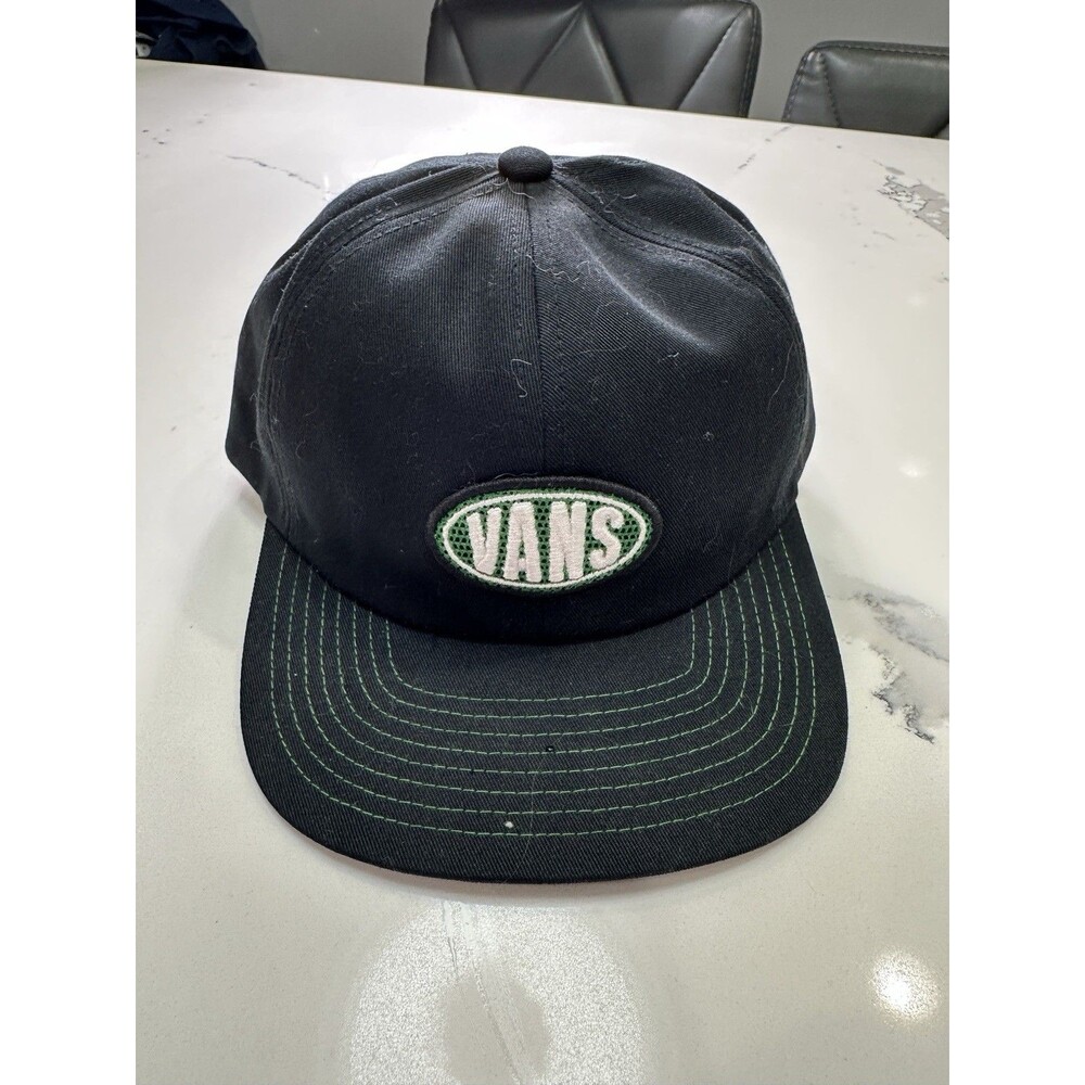 Vans Mens Spray On Jockey Hat Lightweight 6-Panel Adjustable Strap Blk